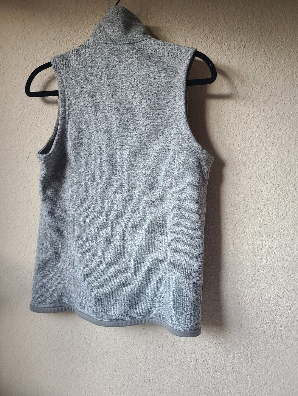 Patagonia Light Gray Full-Zip Fleece Vest Women's Size M - Picture 2 of 9